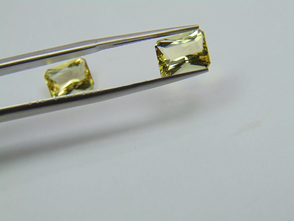 4.20ct Berilo Par 9x7mm