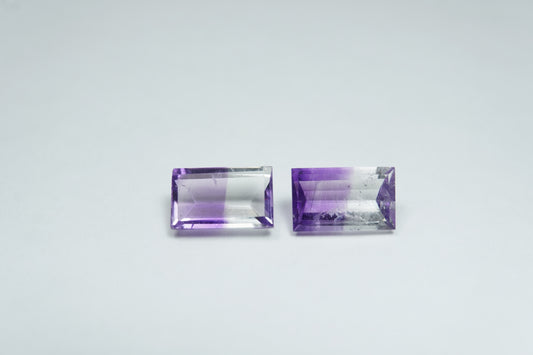 3ct Ametistas bicolores 9x6mm / 9x6mm