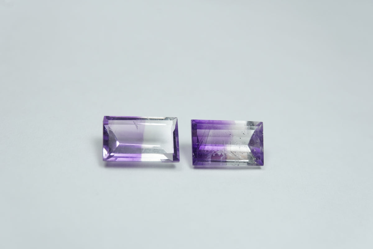 3ct Ametistas bicolores 9x6mm / 9x6mm