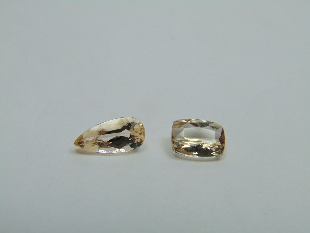 2.10ct Morganita 7x5mm 9x4mm