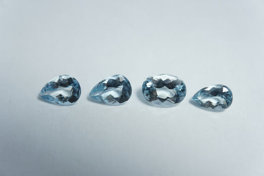 2.50ct Água-marinha 7x5mm / 6x4mm