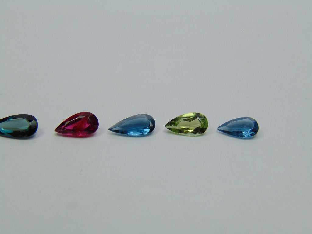 Mistura de turmalina de 3,42 ct