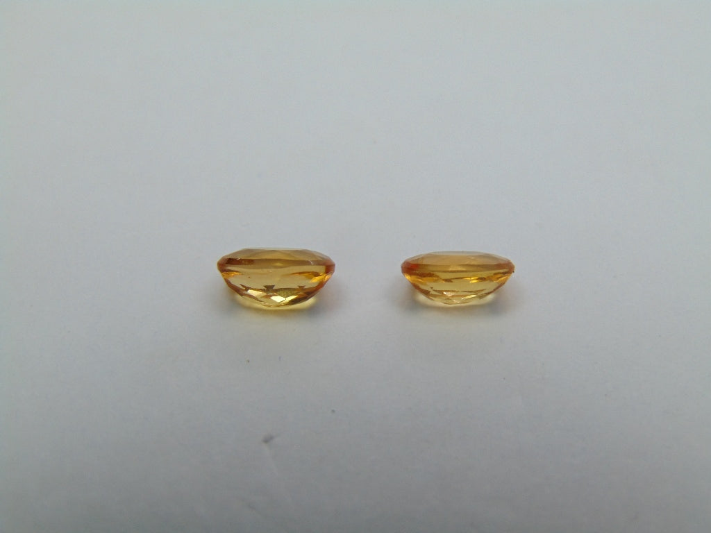 2ct Imperial Topaz Pair 7x5mm