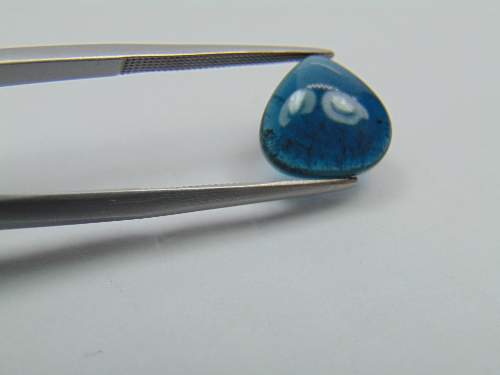 4.05ct Turmalina Cabochão Azul 11mm