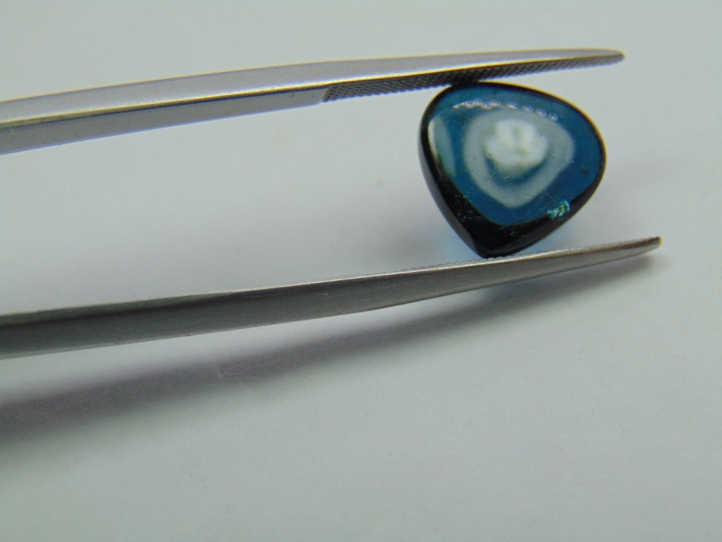 4.05ct Turmalina Cabochão Azul 11mm