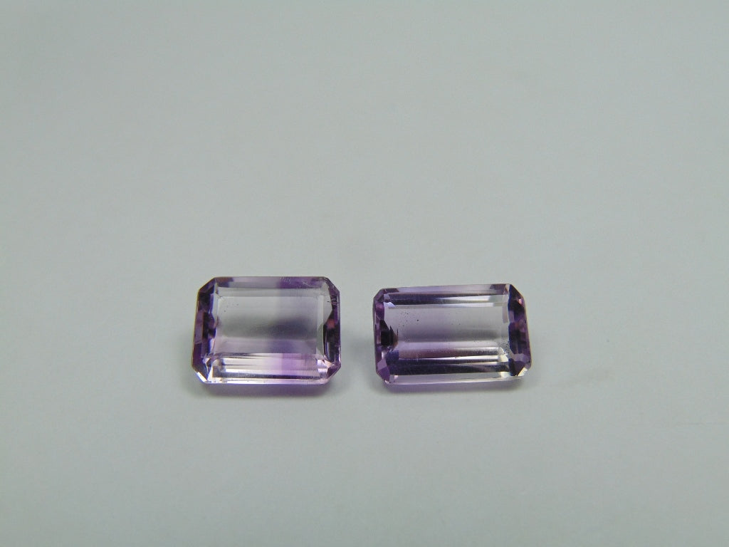 11.20ct Ametista Bicolor 14x9mm 13x10mm