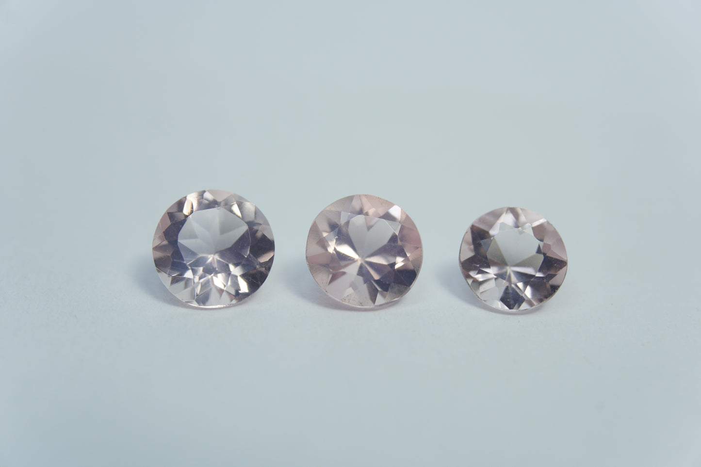 4.04ct Quartzo rosa 8mm / 7mm