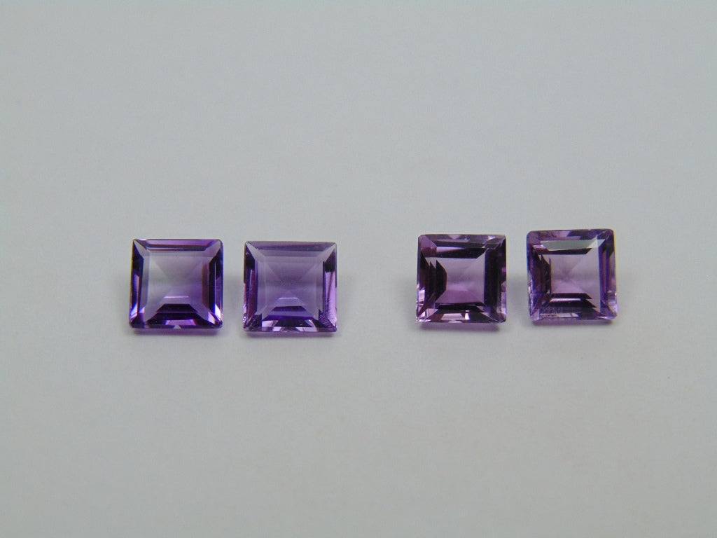 3.95ct Amethyst Pair 6mm