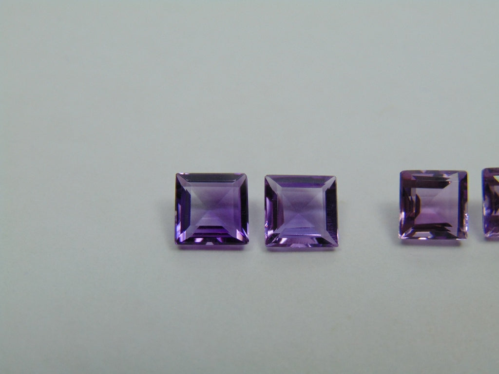 3.95ct Amethyst Pair 6mm