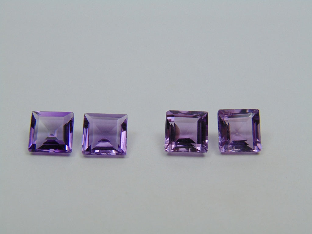 3.95ct Amethyst Pair 6mm