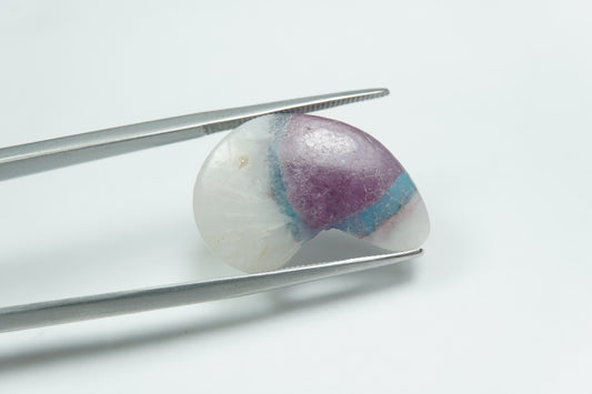 12.10ct Quartzo com turmalina 22x15mm