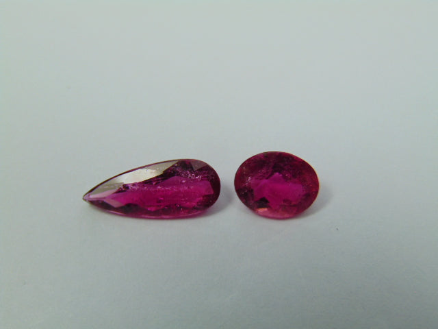 3.20ct Rubelita 8.5x7mm 14x6mm