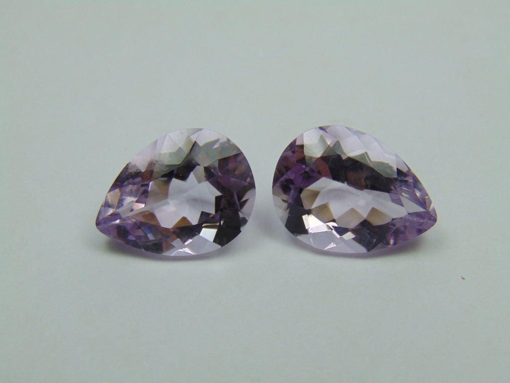 15.20ct Ametista Rosa França 16x12mm