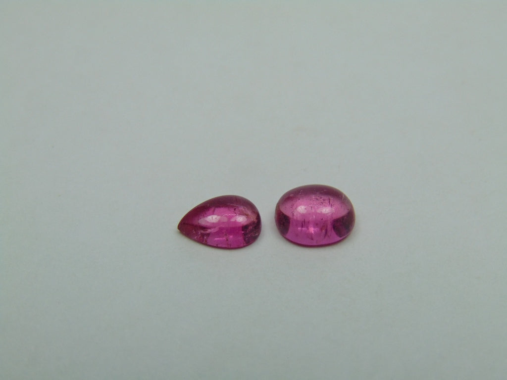 1.64ct Tourmaline Cabochon 7x5mm 7x4mm