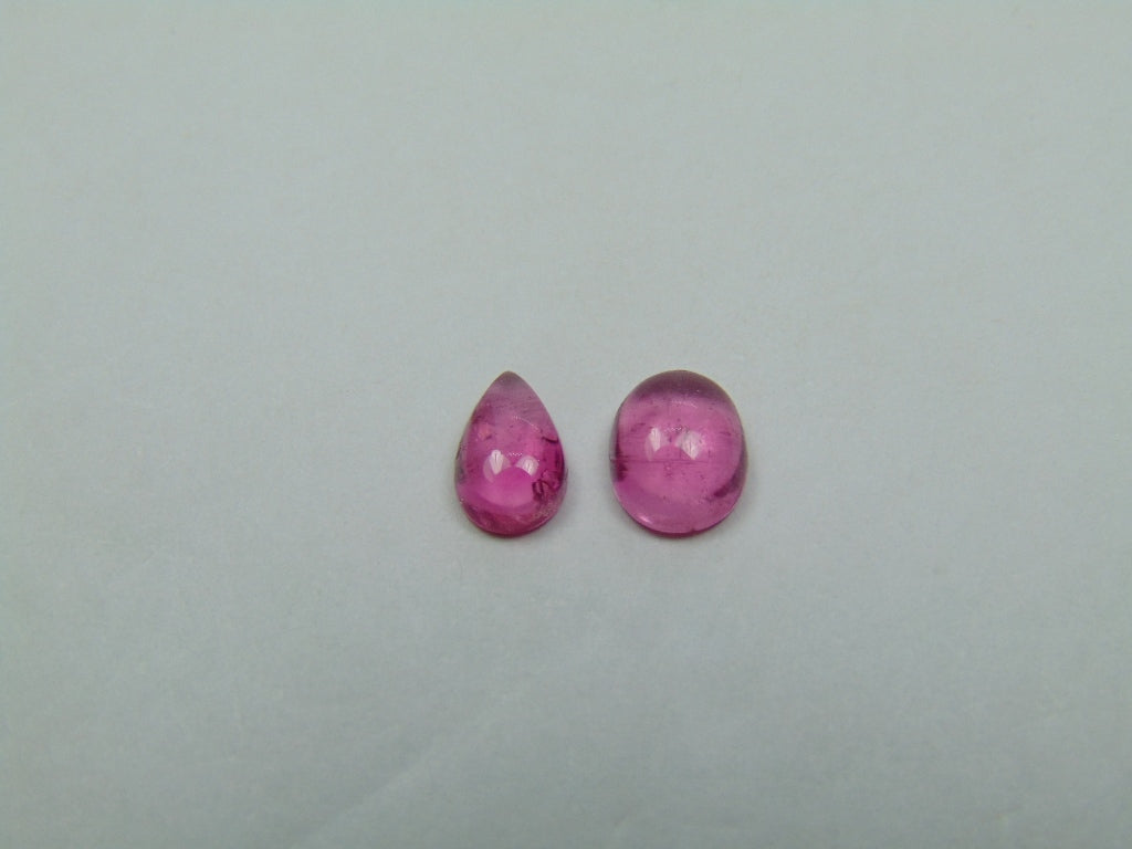 1.64ct Turmalina Cabochão 7x5mm 7x4mm