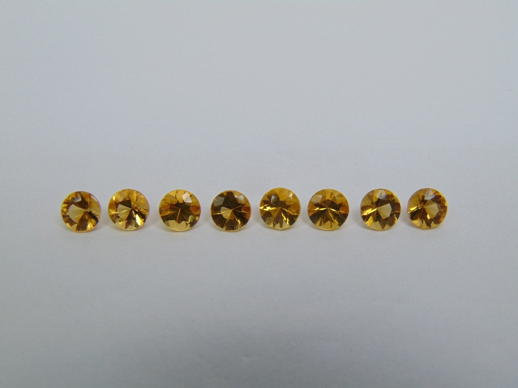 3.65ct Citrine Calibrated 5mm