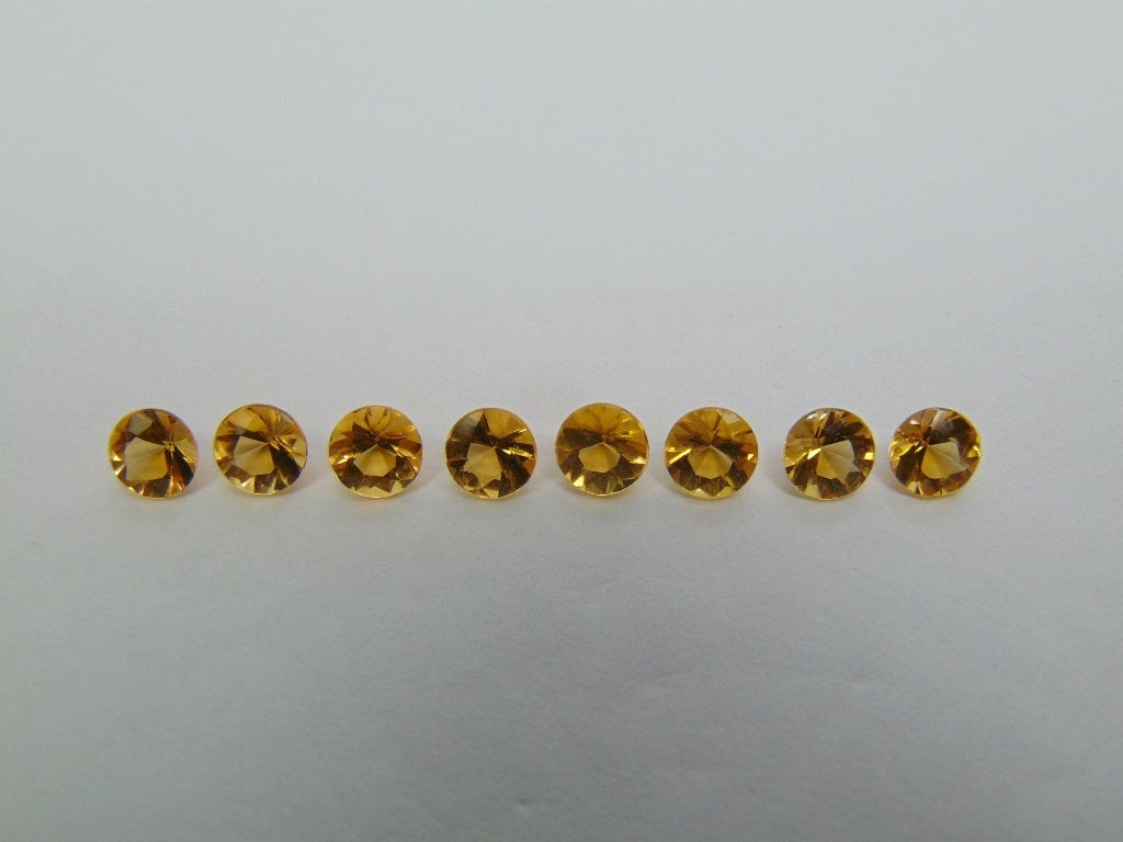 3.65ct Citrine Calibrated 5mm