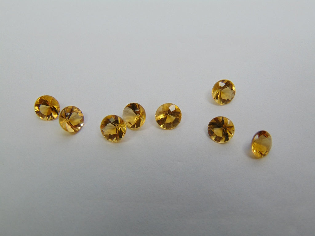 3.65ct Citrine Calibrated 5mm