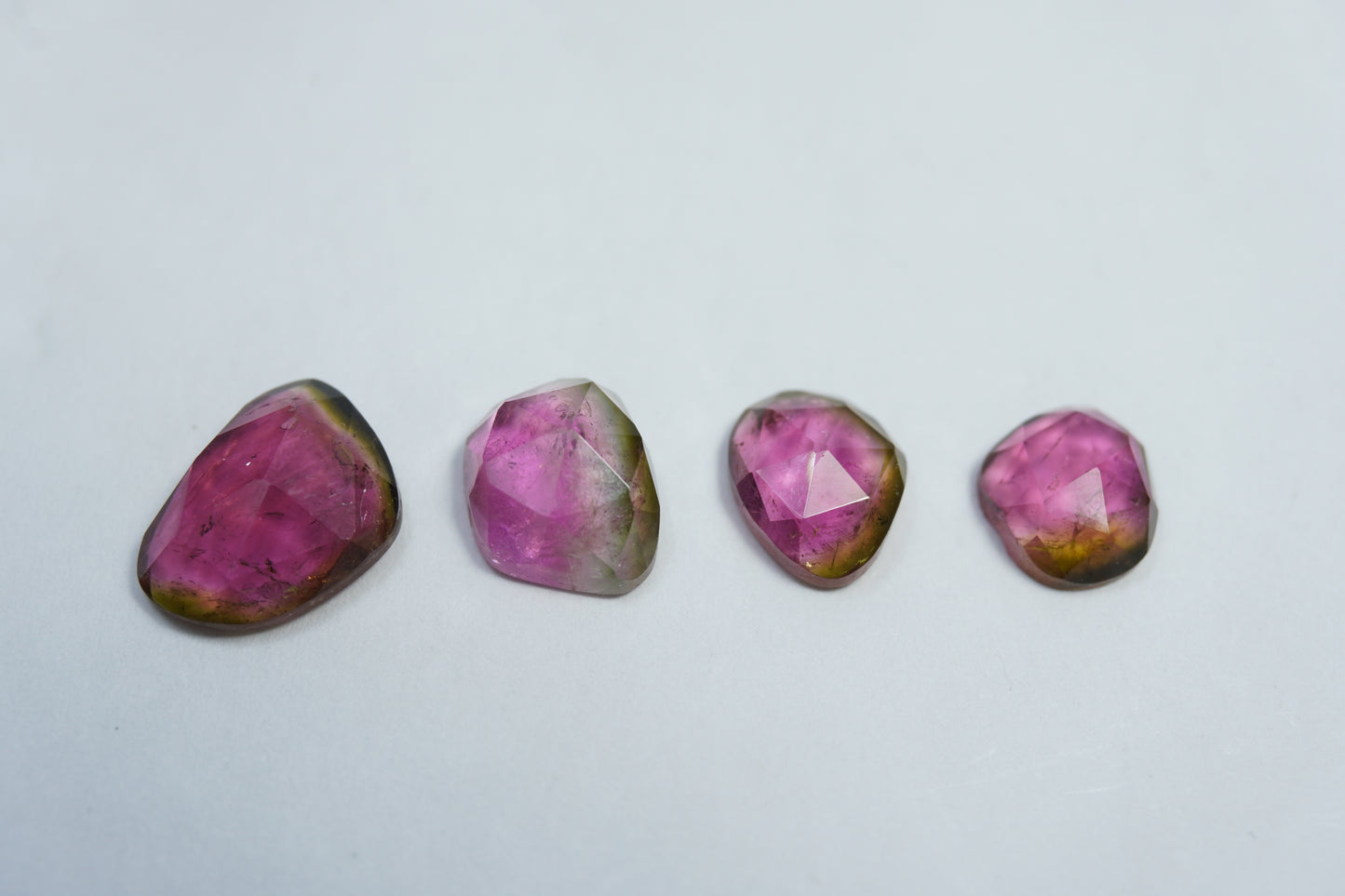 5.45ct Watermelon Tourmaline 9.5x7mm / 8x6mm / 6.5x6mm / 7.5x7mm