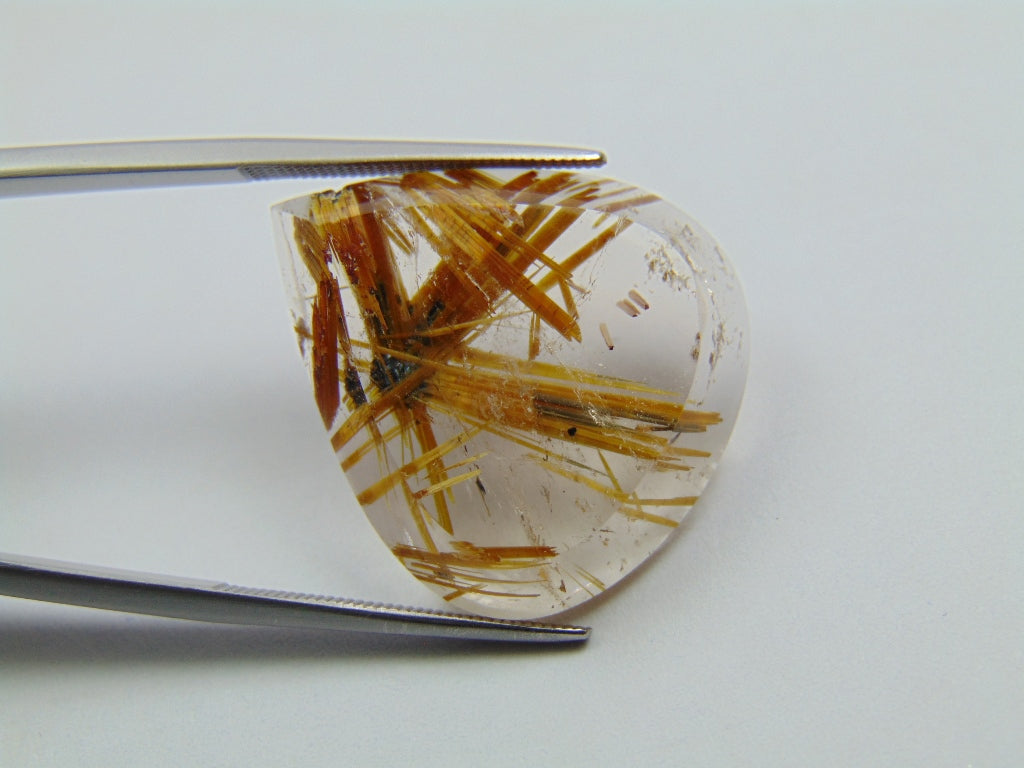 22.60ct Rutile 25x22mm