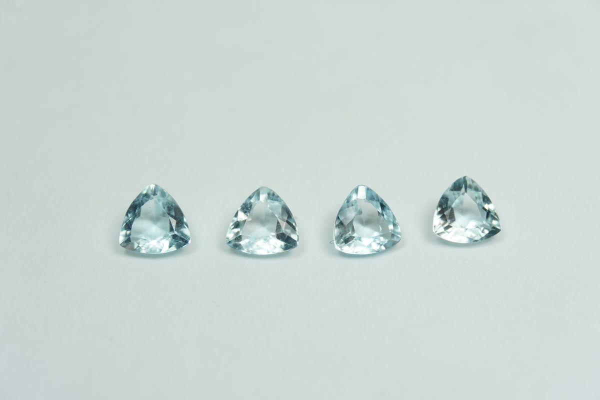 1.54ct Águas-marinhas calibradas 5mm