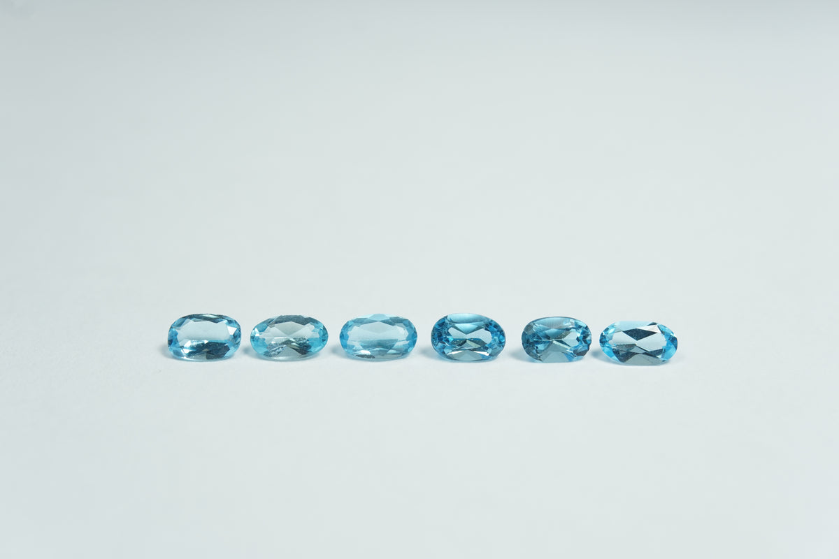 1.37ct Topázios calibrados 5x3mm