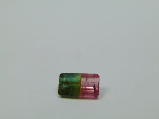 3ct Turmalina Bicolor 11x7mm