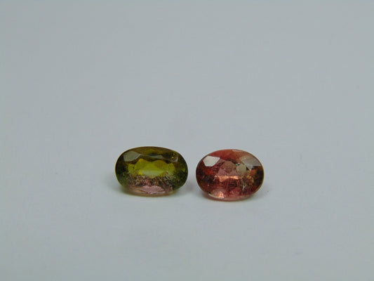 2.70ct Turmalina Bicolor 8x5mm