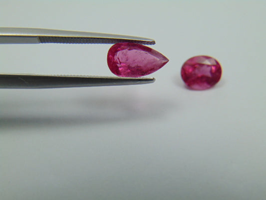 2.60ct Rubelita 8x6mm 10x5mm