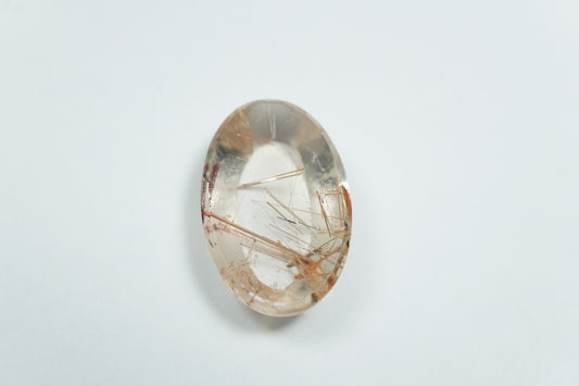 13ct Quartzo com inclusão 21x13mm