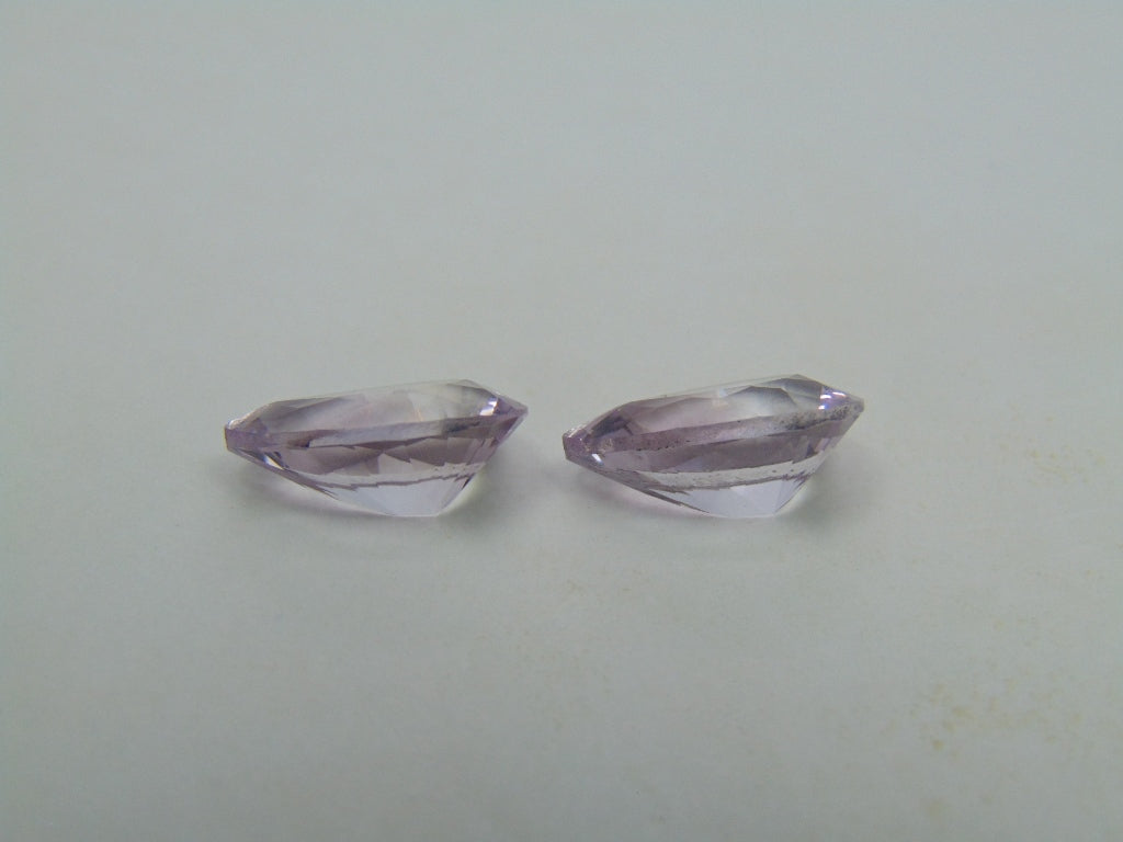 7.55ct Amethyst Pair 14x9mm