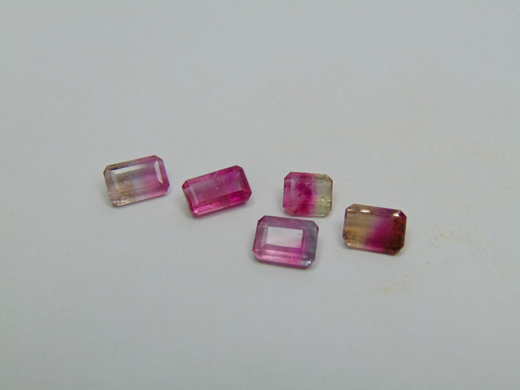 6.55ct Turmalina Bicolor