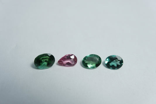 1.68ct Turmalina mix 5x4mm / 5.5x4mm / 6x4.5mm / 6x3.5mm