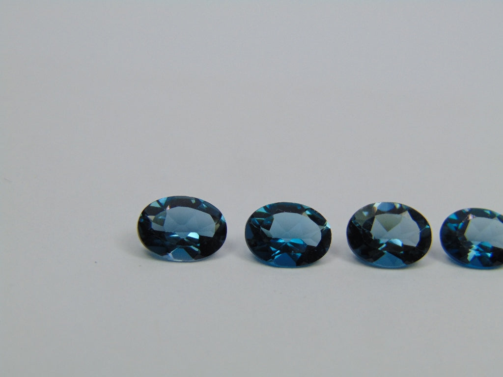 5ct Topázio London Blue Calibrado 8x6mm