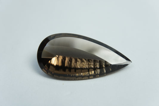 19ct Quartzo fumê 30x15mm