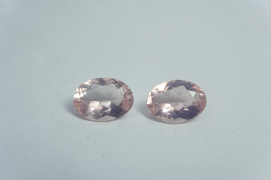 3.10ct Quartzo rosa 9.5x7mm