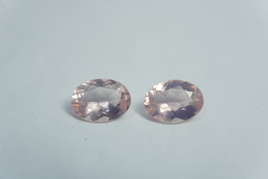 3.10ct Quartzo rosa 9.5x7mm