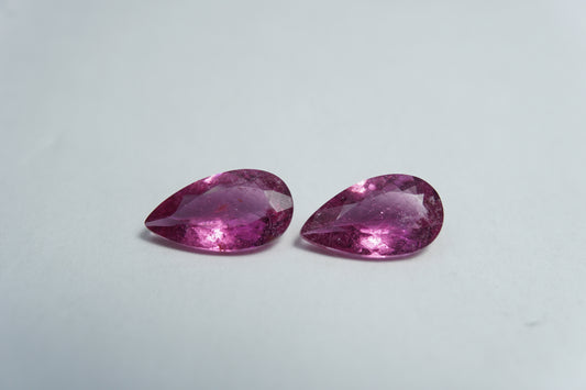 2.50ct Turmalina par 10x6mm