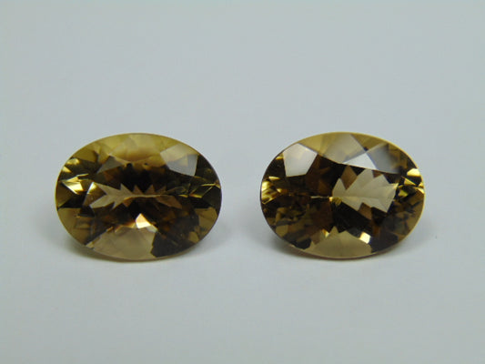 16.20ct Citrine Pair 16x12mm