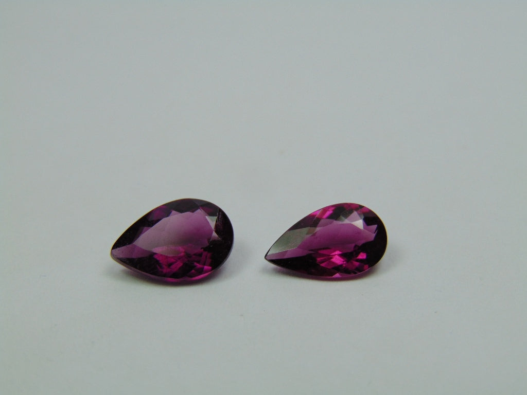 3.12ct Rubelita 10x6mm 10x7mm