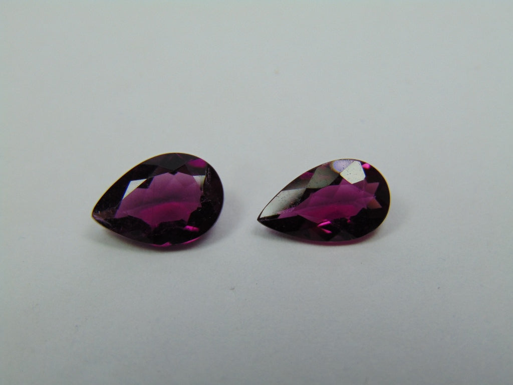 3.12ct Rubelita 10x6mm 10x7mm