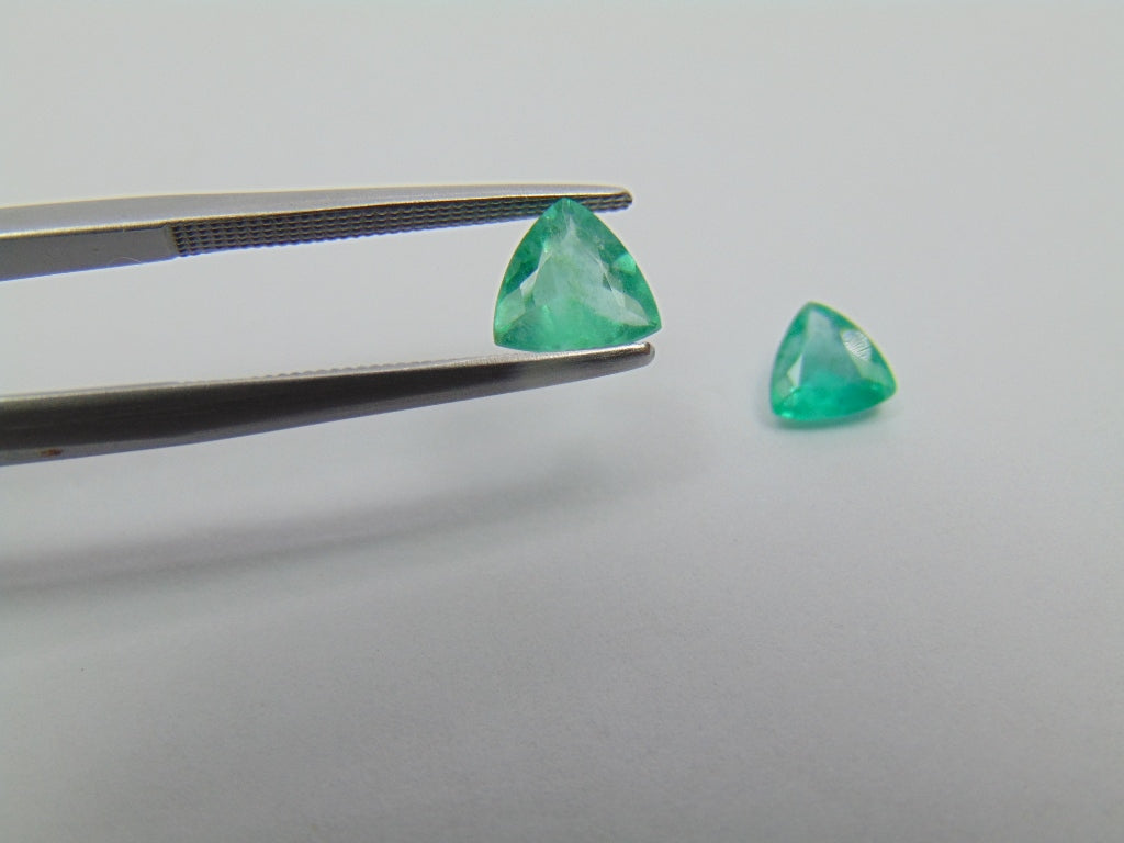 1.03ct Emerald 5mm 6.5mm