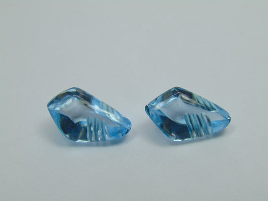 13.70ct Topázio Par 15x9mm