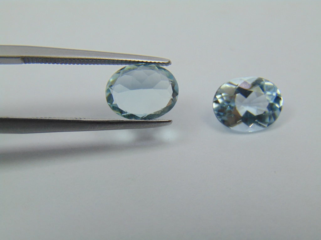 3.35ct Aquamarine Calibrated 9x7mm