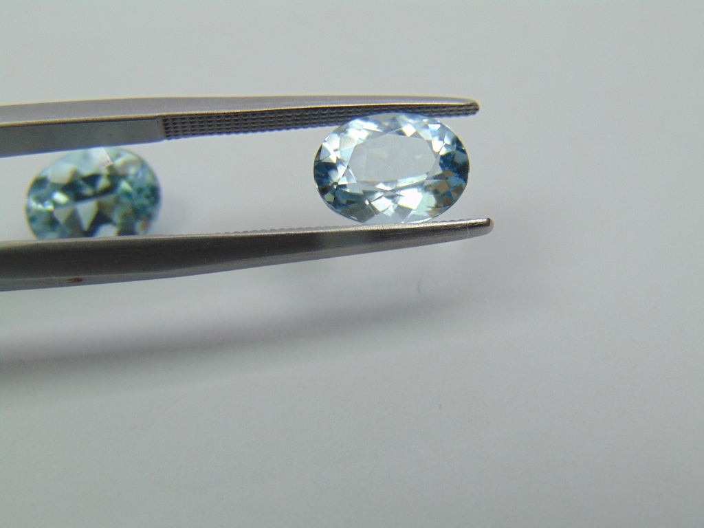 3.35ct Aquamarine Calibrated 9x7mm