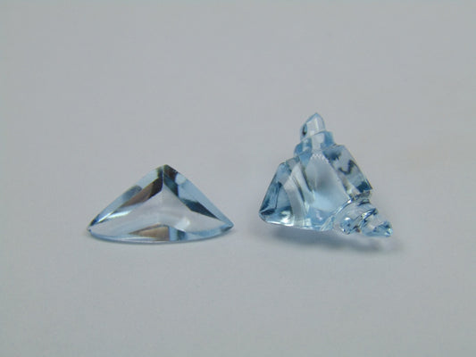 7.70ct Topázio 15x11mm 15x7mm