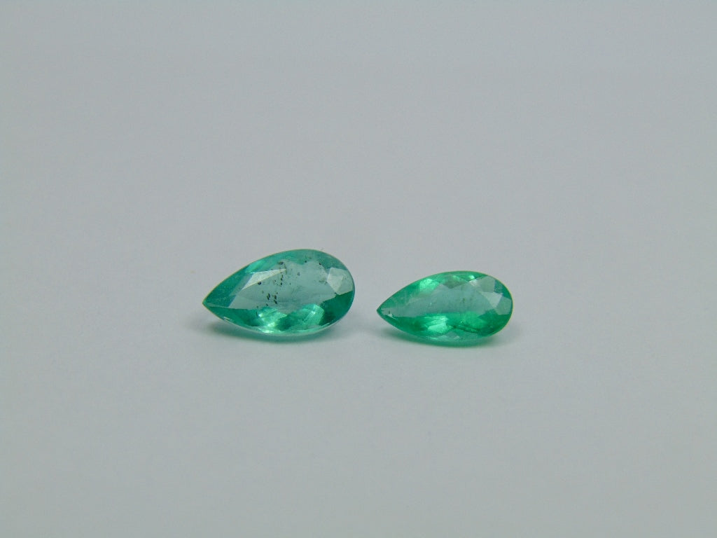 1.92ct Esmeralda 10x6mm 9x5mm