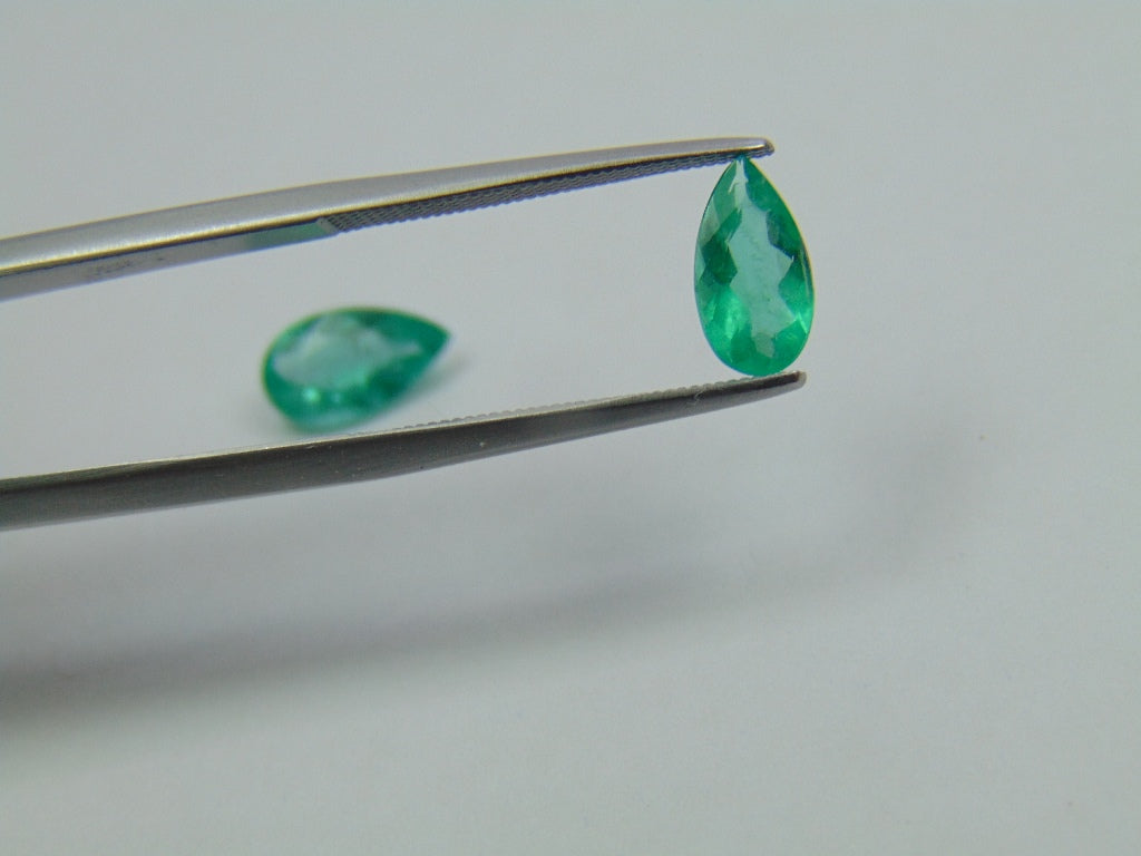 1.92ct Esmeralda 10x6mm 9x5mm