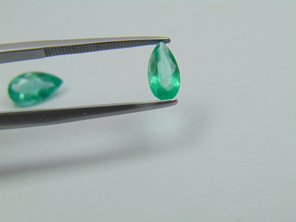 1.92ct Esmeralda 10x6mm 9x5mm