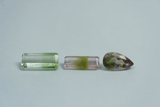 3.25ct Turmalina bicolor